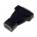 60752; Adapter; DVI-D (24+1) socket,HDMI socket; Colour: black; Goobay