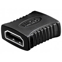 60729; Adapter; HDMI socket,both sides; Colour: black; Goobay