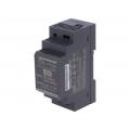HDR-30-24; Power supply: switched-mode; 36W; 24VDC; 21.6÷29VDC; 1.5A; 120g; MEAN WELL