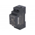 HDR-30-5; Power supply: switched-mode; 15W; 5VDC; 4.5÷5.5VDC; 3A; 85÷264VAC; MEAN WELL