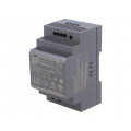 HDR-60-15; Power supply: switched-mode; 60W; 15VDC; 13.5÷18VDC; 4A; 85÷264VAC; MEAN WELL