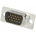 2101-0400-01; D-Sub HD; PIN: 15; plug; male; for cable; soldering; Colour: black; ENCITECH 2101-0400-01; D-Sub HD; PIN: 15; plug; male; for cable; soldering; Colour: black; ENCITECH