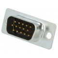 2101-0300-01; D-Sub HD; PIN: 15; plug; male; for cable; soldering; Colour: black; ENCITECH 2101-0300-01; D-Sub HD; PIN: 15; plug; male; for cable; soldering; Colour: black; ENCITECH