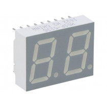 HDSP-523G; Display: LED; 7-segment; 14.22mm; 0.56 HDSP-523G; Display: LED; 7-segment; 14.22mm; 0.56