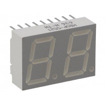 HDSP-5521; Display: LED; 7-segment; 14.22mm; 0.56 HDSP-5521; Display: LED; 7-segment; 14.22mm; 0.56