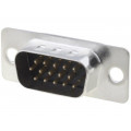 HDT15-PT; D-Sub HD; PIN: 15; socket; male; straight; THT; 5A; 20mΩ; ADAM TECH HDT15-PT; D-Sub HD; PIN: 15; socket; male; straight; THT; 5A; 20mΩ; ADAM TECH
