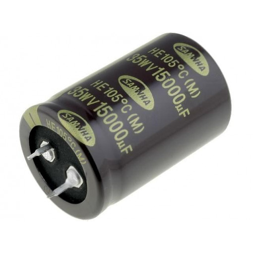 HE1V159M30045HA; Capacitor: electrolytic; SNAP-IN; 15000uF; 35VDC; Ø30x45mm; ±20%; SAMWHA