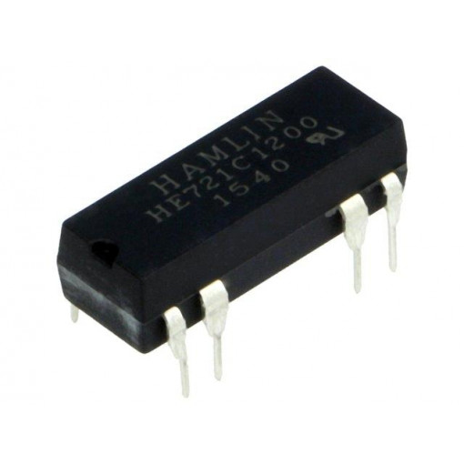 HE721C1200; Relay: reed; SPDT; Ucoil: 12VDC; max.175VDC; Rcoil: 500Ω; 288mW; PCB; LITTELFUSE
