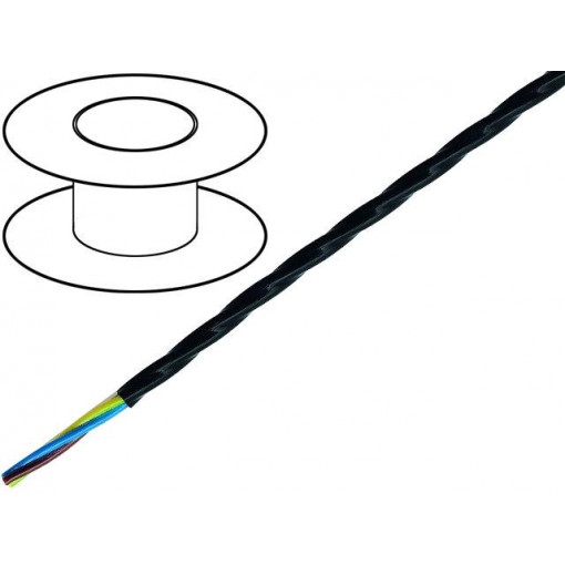 00912223; Wire; ÖLFLEX® HEAT 205 MC; stranded; Cu; 4G0,75mm2; FEP; black; LAPP KABEL