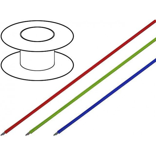 0081105; Wire; ÖLFLEX® HEAT 205 SC; stranded; Cu; 1x0,25mm2; FEP; white; LAPP KABEL