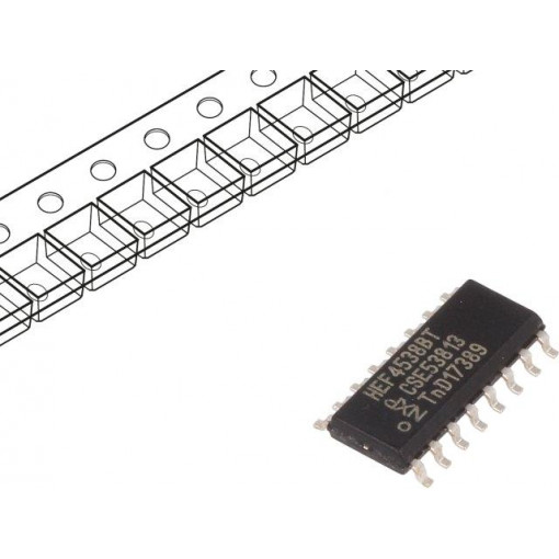 HEF4538BT.653; IC: digital; multivibrator; Channels: 2; CMOS; SMD; SO16; NEXPERIA HEF4538BT.653; IC: digital; multivibrator; Channels: 2; CMOS; SMD; SO16; NEXPERIA
