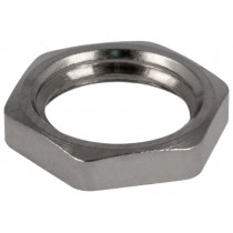 KM MS M12X1.5; Nut; M12; brass; nickel; 15mm; Pitch: 1,5; HELUKABEL