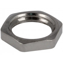 KM MS M20X1.5; Nut; M20; brass; nickel; 24mm; Pitch: 1,5; HELUKABEL