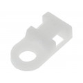 91043; Cable tie holder; polyamide; natural; A: 4.8mm; B: 9.5mm; C: 19.1mm; HELUKABEL