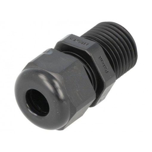 HSK-L M16 RAL9005 91701; Cable gland; with long thread; M16; IP68; Mat: polyamide; black; HELUKABEL