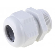 HT M12 RAL7035; Cable gland; M12; IP68; Mat: polyamide; grey; HELUKABEL