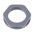KMK-PA RAL7001 M16; Nut; M16; polyamide; 22mm; dark grey; -40÷100°C; Thread: metric; HELUKABEL KMK-PA RAL7001 M16; Nut; M16; polyamide; 22mm; dark grey; -40÷100°C; Thread: metric; HELUKABEL