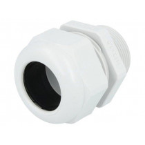 HSK-L M32 RAL7035; Cable gland; with long thread; M32; IP68; Mat: polyamide; HELUKABEL