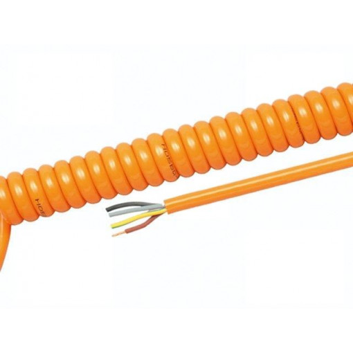 85274; Wire: coiled; 5G0,75mm2; unshielded; PUR; orange; 300/500V; 0.5m; 2m; HELUKABEL