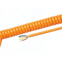 85501; Wire: coiled; 5G2,5mm2; unshielded; PUR; orange; 450/750V; 1.5m; 6m; HELUKABEL