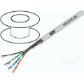 81254; Wire; HELUKAT® 200,SF/UTP; 5e; stranded; Cu; 4x2x26AWG; FRNC; grey; HELUKABEL
