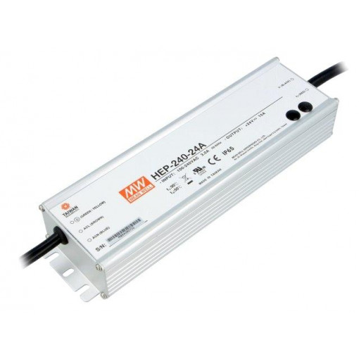 HEP-240-24A; Power supply: switched-mode; modular; 240W; 24VDC; 22.4÷25.6VDC; MEAN WELL