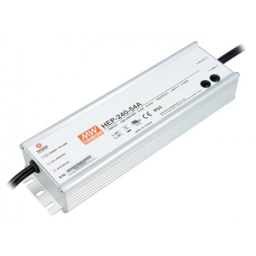 HEP-240-54A; Power supply: switched-mode; modular; 240.3W; 54VDC; 50÷57VDC; MEAN WELL