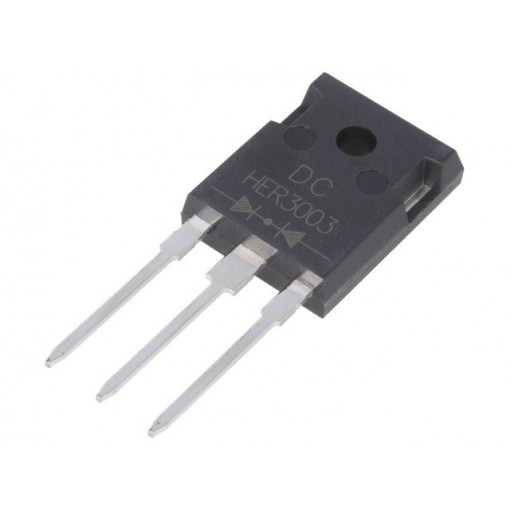 HER3003; Diode: rectifying; THT; 200V; 30A; tube; Ifsm: 250A; TO3P; Ufmax: 1V; DC COMPONENTS
