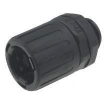 166-21001; Straight terminal connector; ØBraid : 13mm; polyamide; HelaGuard; HELLERMANNTYTON