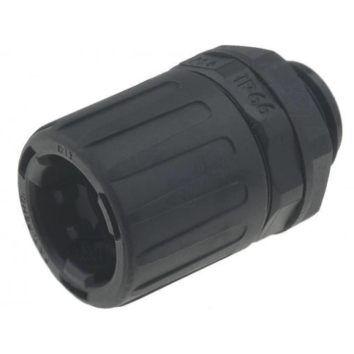 166-21001; Straight terminal connector; ØBraid : 13mm; polyamide; HelaGuard; HELLERMANNTYTON