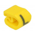 515-02124; Markers for cables and wires; Label symbol: L; 2÷5mm; PVC; yellow; HELLERMANNTYTON