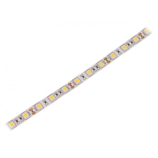 HH-S60F010-5050-12 WW WHITE PCB IP20; LED tape; white warm; 5050; 12V; LED/m: 60; 10mm; IP20; 14.4W/m; WISVA OPTOELECTRONICS