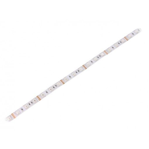 HH-SRGB60F010-5050-12 WHITE PCB IP20; LED tape; RGB; 5050; 12V; LED/m: 60; 10mm; IP20; 14.4W/m; WISVA OPTOELECTRONICS