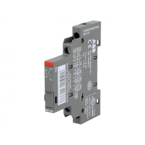 1SAM201902R1002; Auxiliary contacts; Auxiliary contacts: NO x2; side; ABB 1SAM201902R1002; Auxiliary contacts; Auxiliary contacts: NO x2; side; ABB