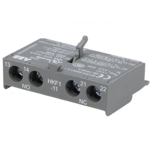 1SAM201901R1001; Auxiliary contacts; Auxiliary contacts: NO + NC; front; ABB 1SAM201901R1001; Auxiliary contacts; Auxiliary contacts: NO + NC; front; ABB