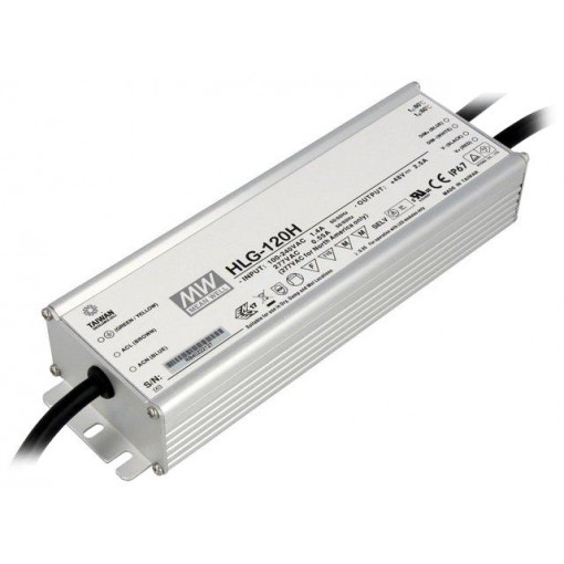 HLG-120H-C500B; Power supply: switched-mode; LED; 150W; 150÷300VDC; 500mA; IP67; MEAN WELL