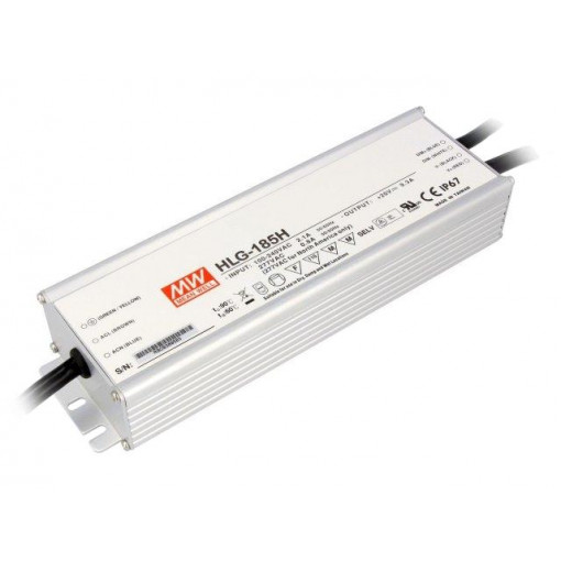 HLG-185H-36B; Power supply: switched-mode; LED; 187.2W; 36VDC; 5.2A; 90÷305VAC; MEAN WELL