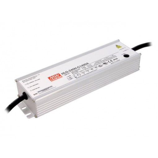 HLG-240H-C1400A; Power supply: switched-mode; LED; 250W; 89÷179VDC; 700÷1400mA; MEAN WELL