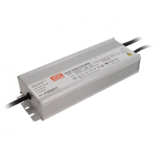 HLG-320H-C2100B; Power supply: switched-mode; LED; 320W; 76÷152VDC; 2100mA; IP67; MEAN WELL