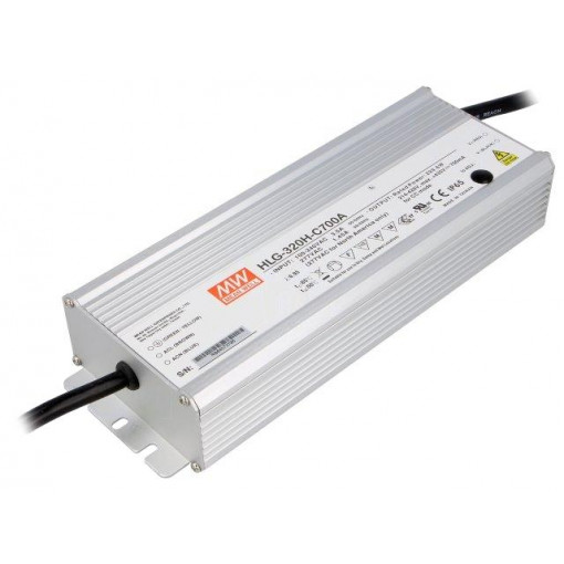HLG-320H-C700A; Power supply: switched-mode; LED; 300W; 214÷428VDC; 350÷700mA; MEAN WELL