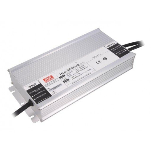 HLG-480H-42; Power supply: switched-mode; LED; 480W; 42VDC; 11.4A; 90÷305VAC; MEAN WELL