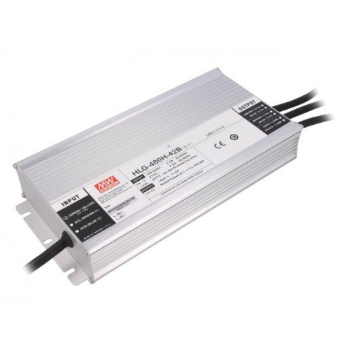 HLG-480H-42B; Power supply: switched-mode; LED; 480W; 42VDC; 11.4A; 90÷305VAC; MEAN WELL