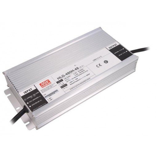 HLG-480H-48; Power supply: switched-mode; LED; 480W; 48VDC; 10A; 90÷305VAC; IP67; MEAN WELL