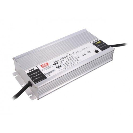 HLG-480H-C2100A; Power supply: switched-mode; LED; 480W; 114÷229VDC; 1050÷2100mA; MEAN WELL