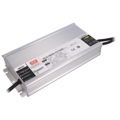 HLG-480H-C2100B; Power supply: switched-mode; LED; 480W; 114÷229VDC; 2100mA; IP67; MEAN WELL