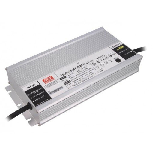HLG-480H-C2800A; Power supply: switched-mode; LED; 480W; 85÷171VDC; 1400÷2800mA; MEAN WELL