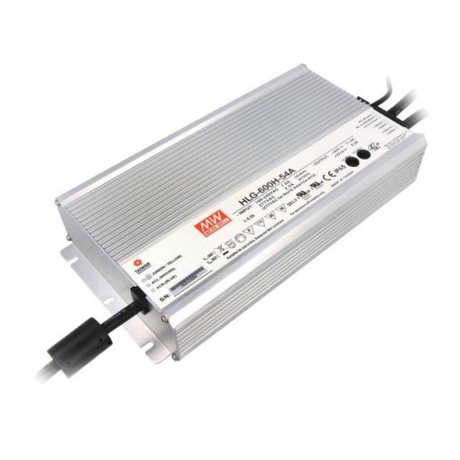 HLG-600H-54A; Power supply: switched-mode; LED; 604.8W; 54VDC; 45.9÷56.7VDC; MEAN WELL