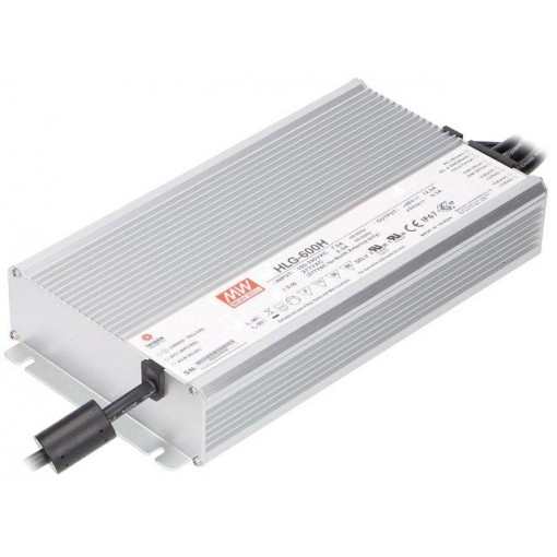 HLG-600H-54B; Power supply: switched-mode; LED; 604.8W; 54VDC; 11.2A; 90÷305VAC; MEAN WELL