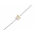 HLMA-QL00; LED; SMD; 2pin THT; amber; 500mcd; 2.21x2.08x2.44mm; 15°; 2÷2.6V; BROADCOM (AVAGO)