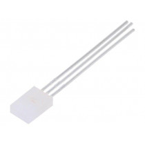 HLMP-0800; LED; rectangular; 5.46x2.41x8mm; bicolour; green/red; 2.1mcd; 65°; BROADCOM (AVAGO)